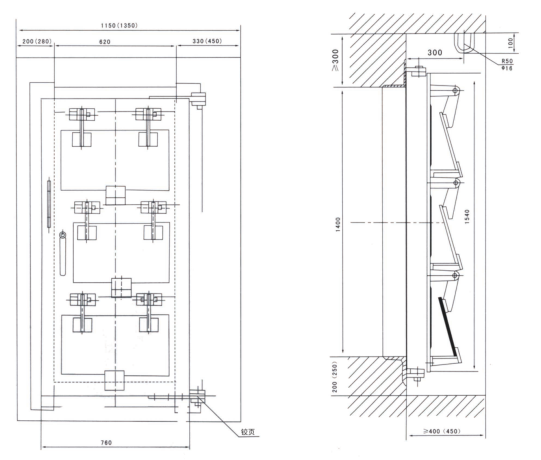 懸擺式防爆波活門(mén)